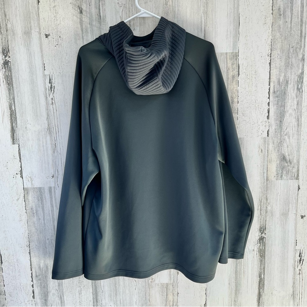 Reebok Men’s Ribbed Pattern Drawstring Hoodie In … - image 5